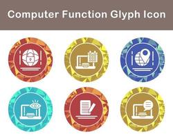 Computer Function Vector Icon Set