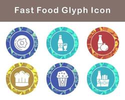 Fast Food Vector Icon Set