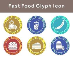 Fast Food Vector Icon Set