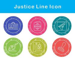 Justice Vector Icon Set