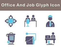 Work Office And Job Vector Icon Set