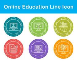 Online Education Vector Icon Set