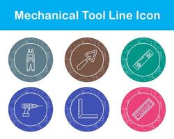 mecánico herramienta vector icono conjunto