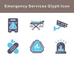 Emergency Services Vector Icon Set