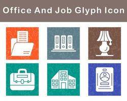 Work Office And Job Vector Icon Set