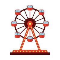 ferris wheel design vector