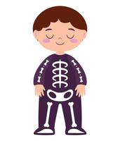 Jacket Skeleton Inside Halloween Print Kids Stock Vector (Royalty Free)  1705261468