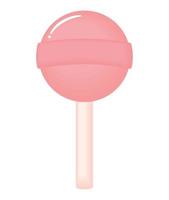 pink candy on stick vector