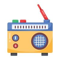 Trendy Radio Set vector