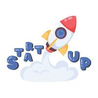 Trendy Startup Concepts vector