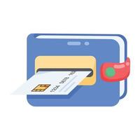 Trendy Digital Wallet vector