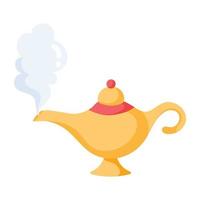 Trendy Magic Lamp vector