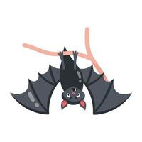 Trendy Halloween Bat vector