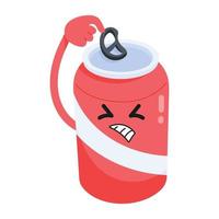 Trendy Soda Can vector