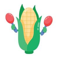 Trendy Corn Concepts vector