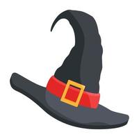 Trendy Witch Hat vector