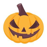 Trendy Halloween Pumpkin vector