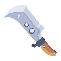 Trendy Combat Cleaver vector