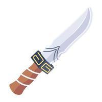 Trendy Battle Knife vector