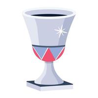 Trendy Goblet Concepts vector