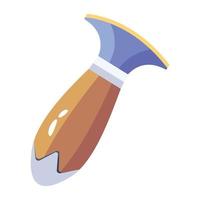 Trendy Mirror Handle vector