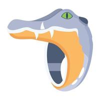 Trendy Alligator Ring vector