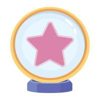 Trendy Star Plaque vector