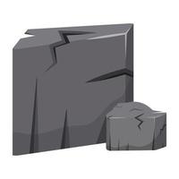 Trendy Boulder Rock vector