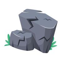 Trendy Graphite Stone vector