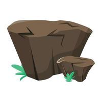 Trendy Natural Rock vector