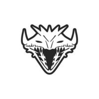 A vector crocodile logo in black and white.