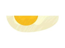 egg slice illustration vector