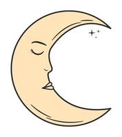 mystic moon design vector