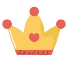 colored crown design vector