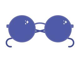 hippie glasses design vector