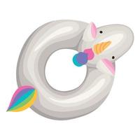 unicorn float illustration vector