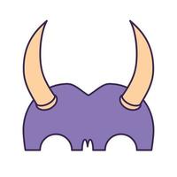 animal head with horns vector