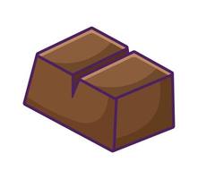 chocolate slice design vector