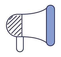 purple megaphone design vector