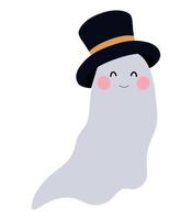 halloween ghost illustration vector