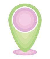 green location pin vector