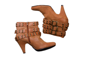 Brown boots isolated on a transparent background png