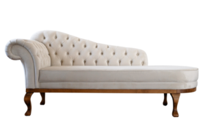 Beige Sofa isoliert auf ein transparent Hintergrund png