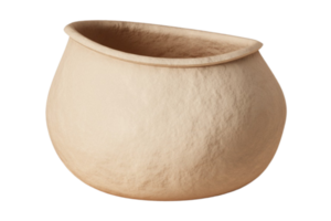 Beige vase isolated on a transparent background png