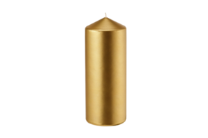 Gold Kerze isoliert auf ein transparent Hintergrund png