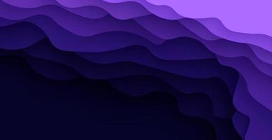 multi color asbtract purple wave papercut overlap layers background. eps10 vector