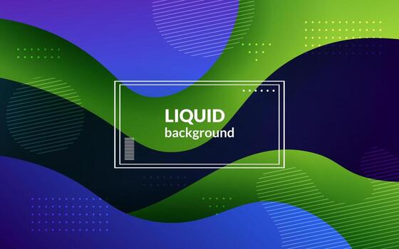 resumen púrpura verde degradado líquido ondulado con geométrico forma superposición capas antecedentes. eps10 vector