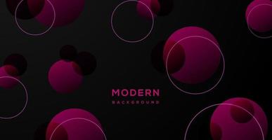 modern circle abstract dark pink light overlap shape decoration blank space background. eps10 vector