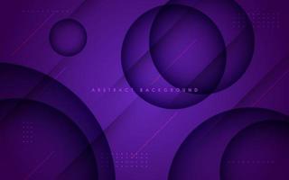 Abstract 3D circle layers purple gradient background. eps10 vector