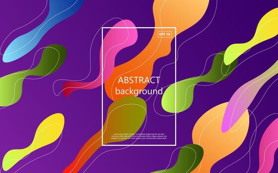 abstract colorful gradient purple liquid color with geometric shape background. eps10 vector